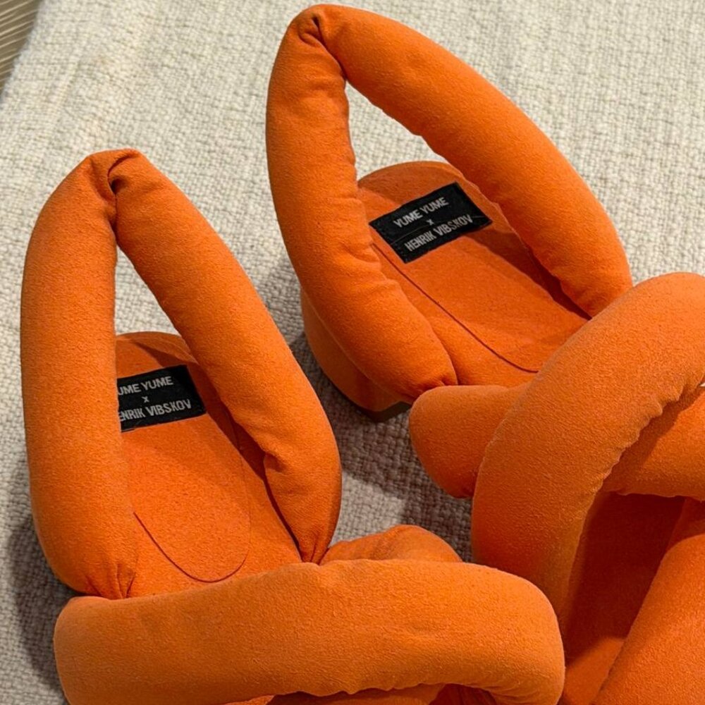 YUME YUME Orange Henrik Vibskov Edition Sausage Heeled Sandals, Wmns US 7 - Picture 2 of 5